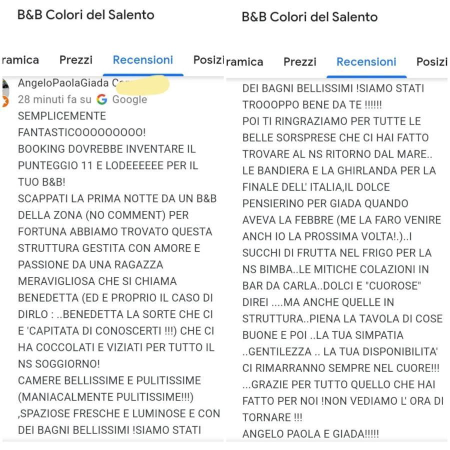 Colori Del Salento Bed & Breakfast Cellino San Marco Exterior photo